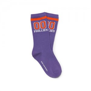 MLB Varsity Skate Socks Accessories Purple | USA_MLB54707