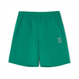 MLB Varsity Woven Shorts Bottoms Green | USA_MLB34036