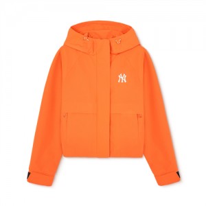 MLB Women`s Basic Gorpcore Windbreaker Outerwear Orange | USA_MLB45481