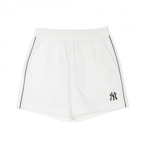 MLB Women`s Sportive Varsity 4in Woven Shorts Bottoms White | USA_MLB60138