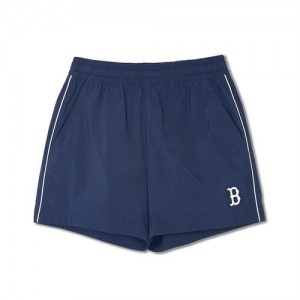 MLB Women`s Sportive Varsity 4in Woven Shorts Bottoms Blue | USA_MLB21207