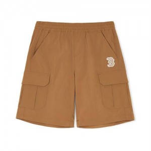 MLB Woven Cargo Shorts Bottoms Beige | USA_MLB84788