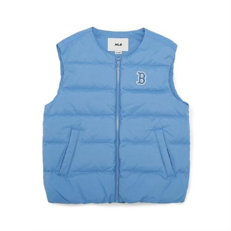 MLB Air Daily Light Weight Down Vest Outerwear Blue | USA_MLB30715