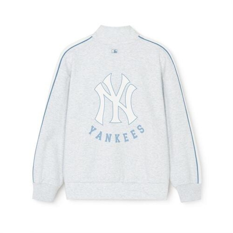 MLB Athleisure Training Zip Up Tops White | USA_MLB85019