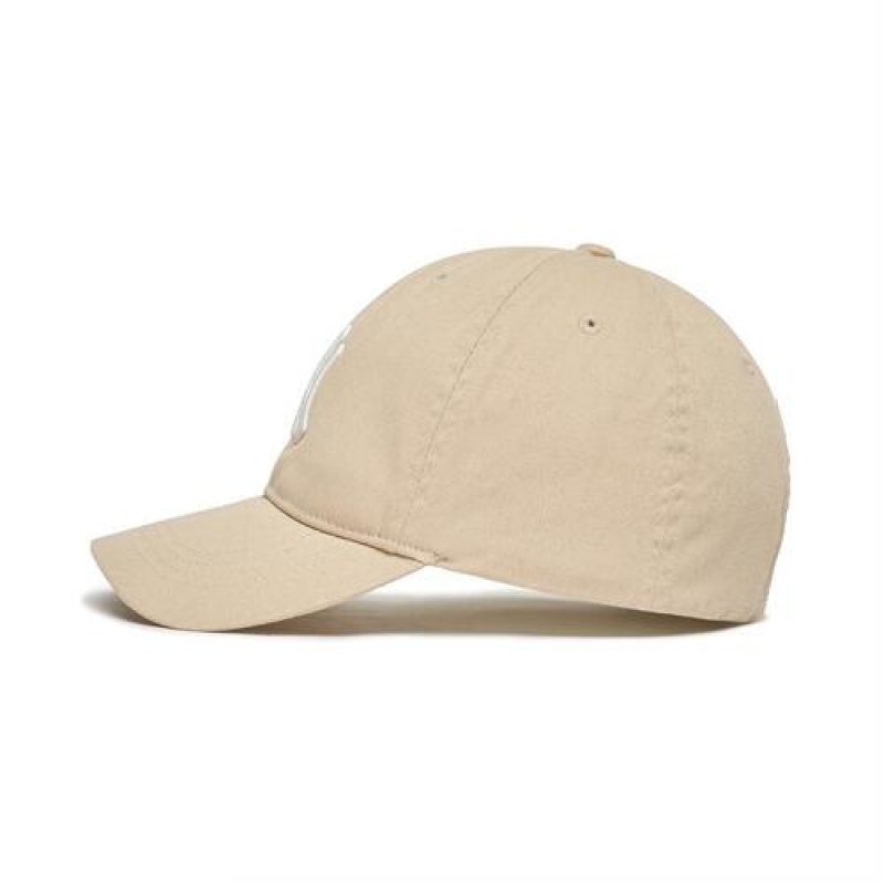 MLB Baisc Cap Beige | USA_MLB31891