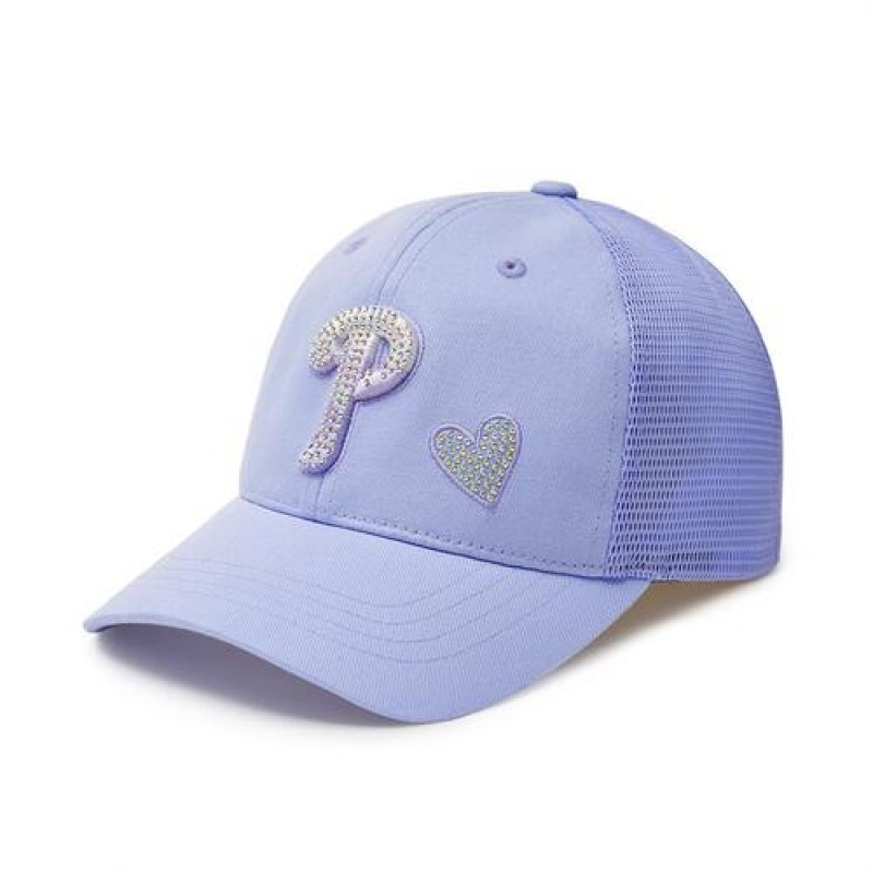 MLB Baisc Girl`s Stone Cap Blue | USA_MLB66819