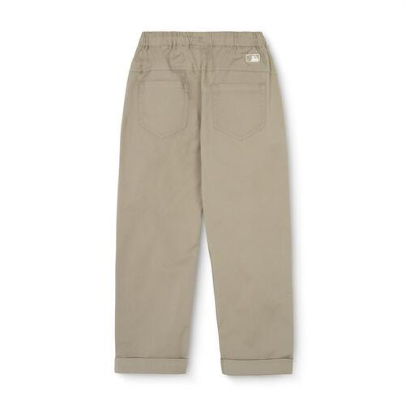 MLB Basic Baggy Woven Pants Bottoms Brown | USA_MLB34742