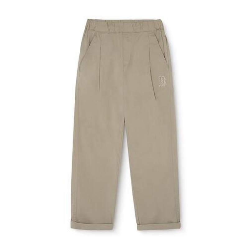 MLB Basic Baggy Woven Pants Bottoms Brown | USA_MLB34742