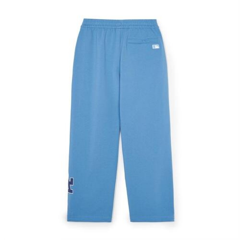 MLB Basic Big Logo 2way Track Pants Bottoms Blue | USA_MLB91538