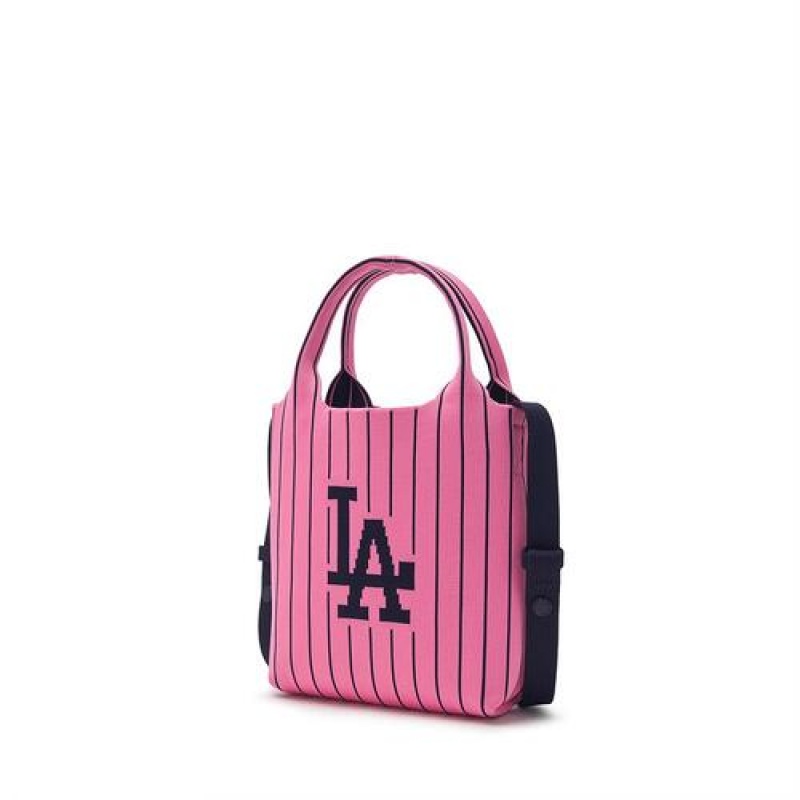 MLB Basic Big Logo Knit Crossbody Bags Pink | USA_MLB48663