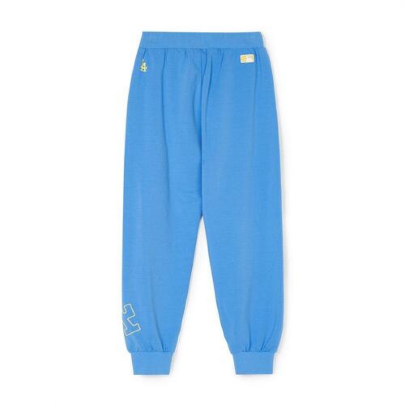 MLB Basic Big Logo Pants Bottoms Blue | USA_MLB30995