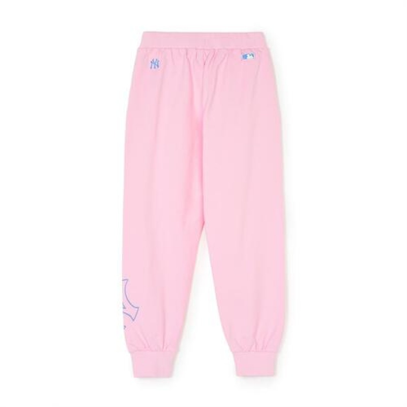 MLB Basic Big Logo Pants Bottoms Pink | USA_MLB19465