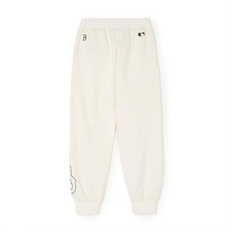 MLB Basic Big Logo Pants Bottoms White | USA_MLB83072