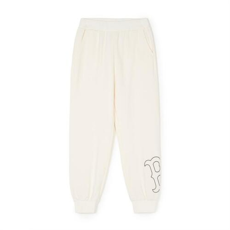 MLB Basic Big Logo Pants Bottoms White | USA_MLB83072