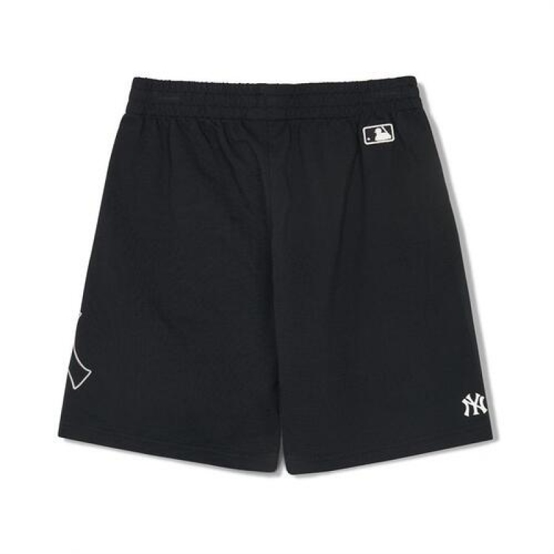 MLB Basic Big Logo Shorts Bottoms Black | USA_MLB52752