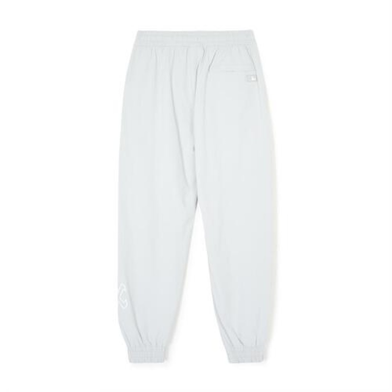 MLB Basic Big&mega Logo Summer Stretch Woven Track Pants Bottoms White | USA_MLB68144