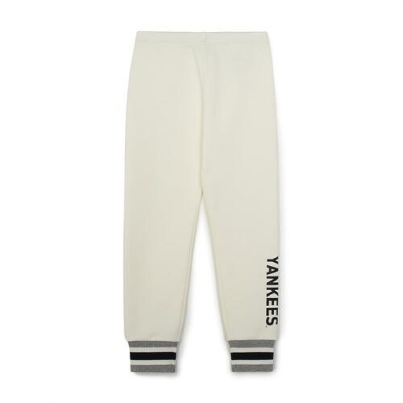 MLB Basic Brushed Pants Leggings Bottoms White | USA_MLB85572