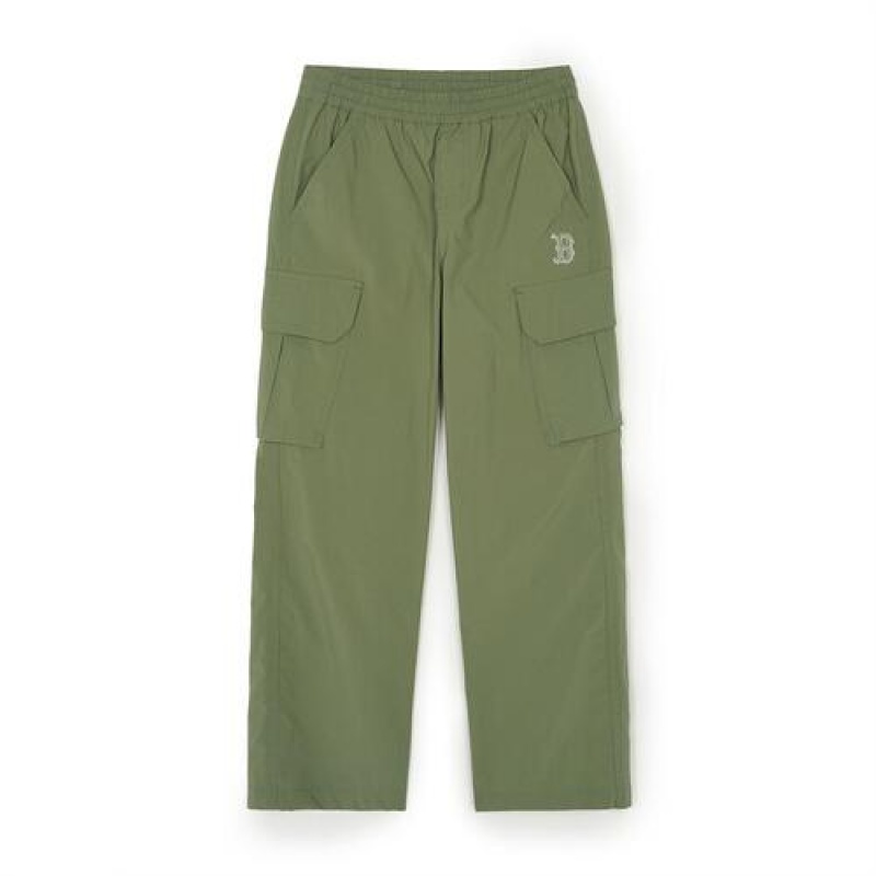 MLB Basic Cargo Woven Pants Bottoms Green | USA_MLB16120