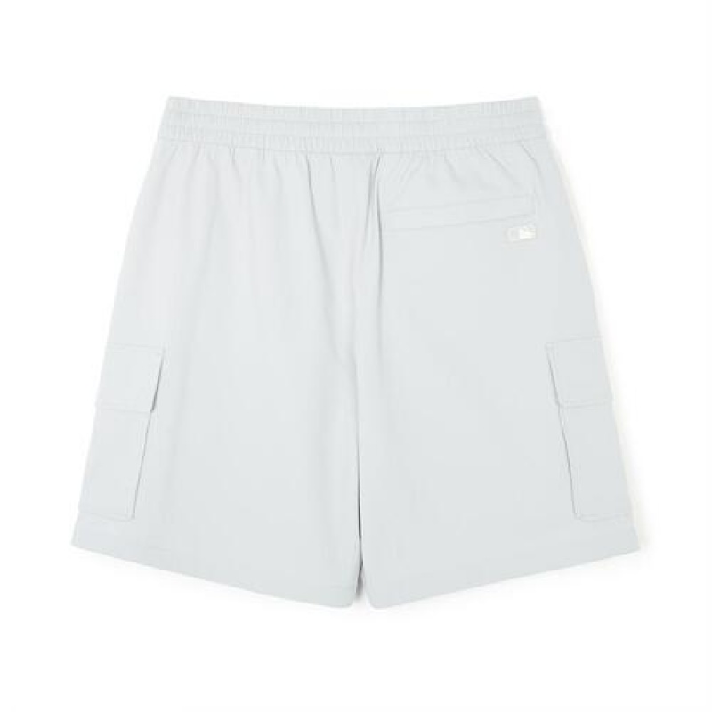 MLB Basic Cotton Touch Wide Cargo 9in Shorts Bottoms White | USA_MLB30012