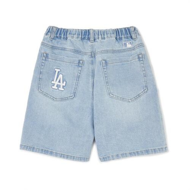 MLB Basic Denim Shorts Bottoms Blue | USA_MLB59905