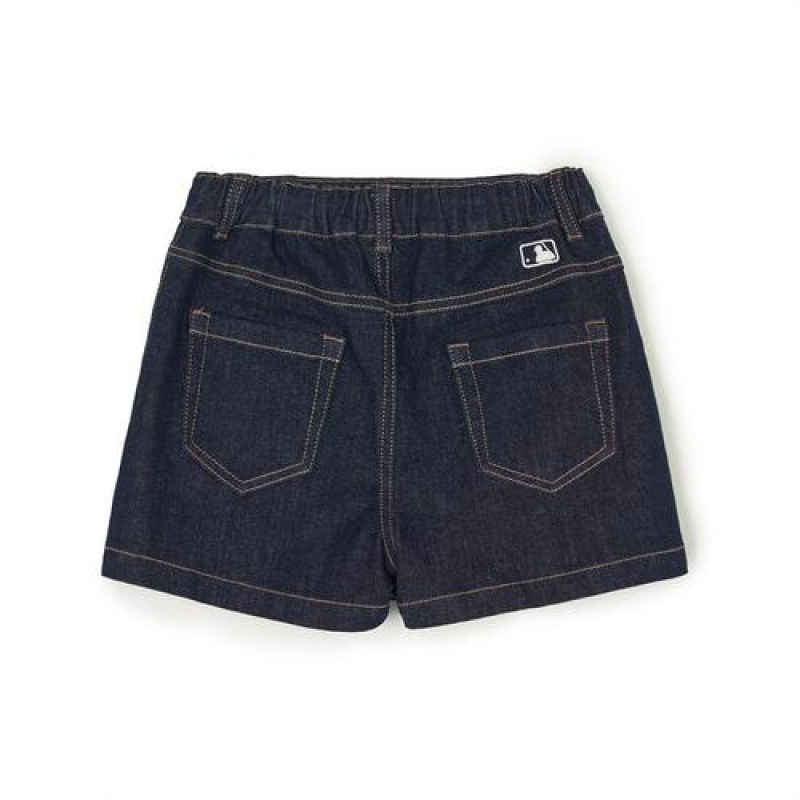 MLB Basic Denim Skirt Bottoms Black | USA_MLB39792