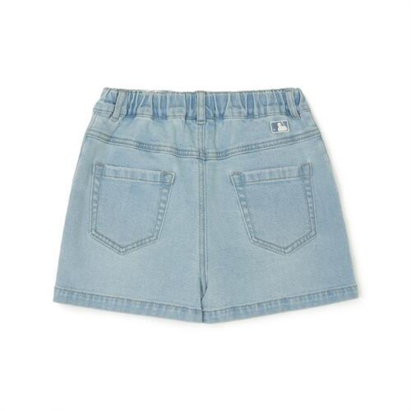 MLB Basic Denim Skirt Bottoms Blue | USA_MLB47990