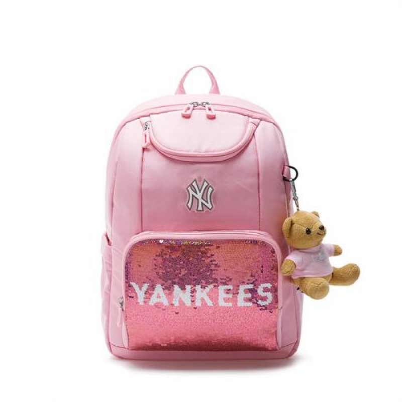 MLB Basic Girl School Bag Accessories Pink | USA_MLB86481