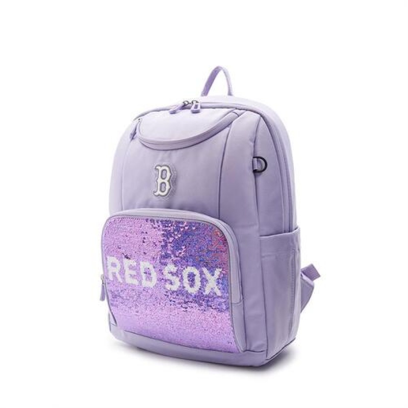 MLB Basic Girl School Bag Accessories Purple | USA_MLB15361