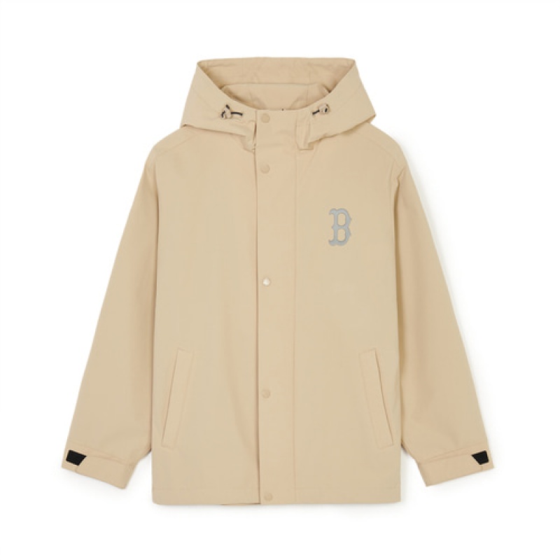 MLB Basic Gorpcore Windbreaker Outerwear Beige | USA_MLB20425