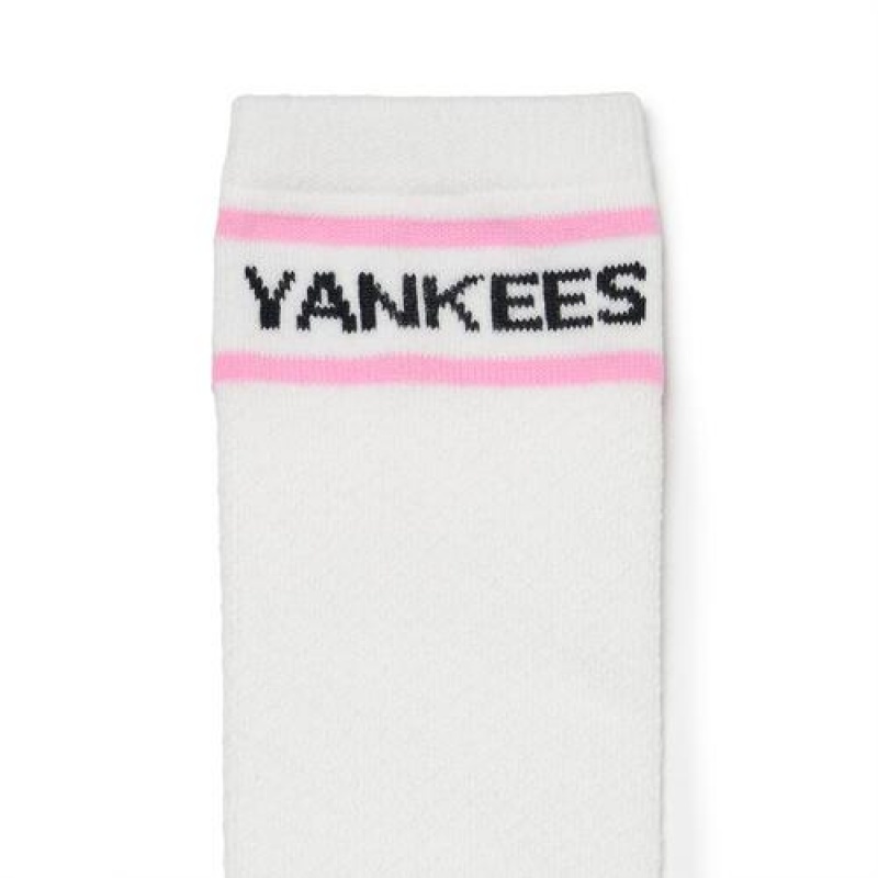 MLB Basic Knee Socks Accessories Pink | USA_MLB86002