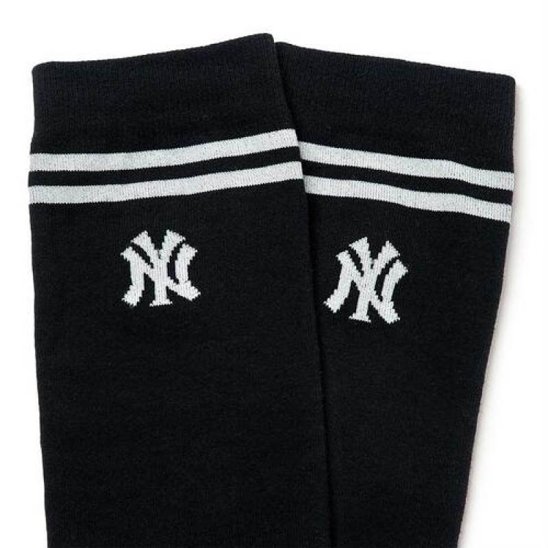 MLB Basic Knee Socks Black | USA_MLB17630