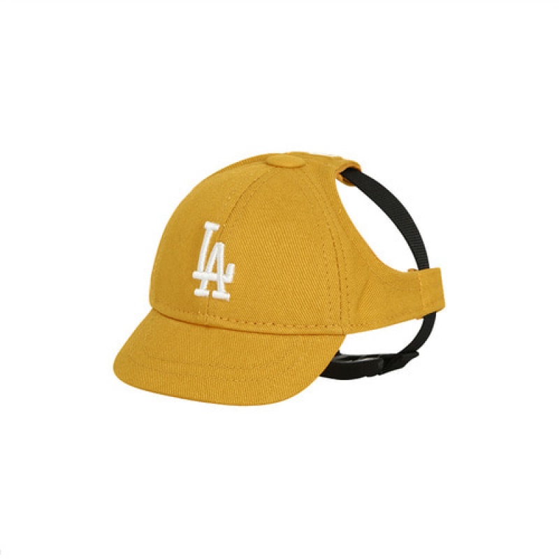 MLB Basic Logo Cap Pet Yellow | USA_MLB71511