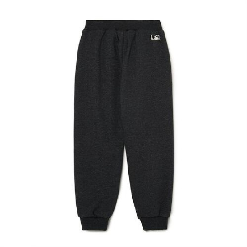 MLB Basic Logo Heavy Napping Pants Bottoms Black | USA_MLB58809