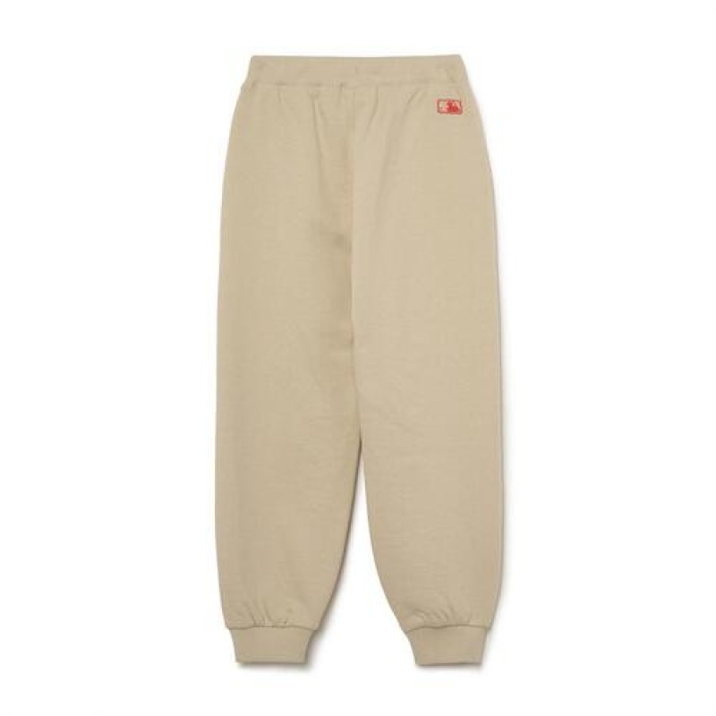 MLB Basic Logo Pants Bottoms Beige | USA_MLB24490