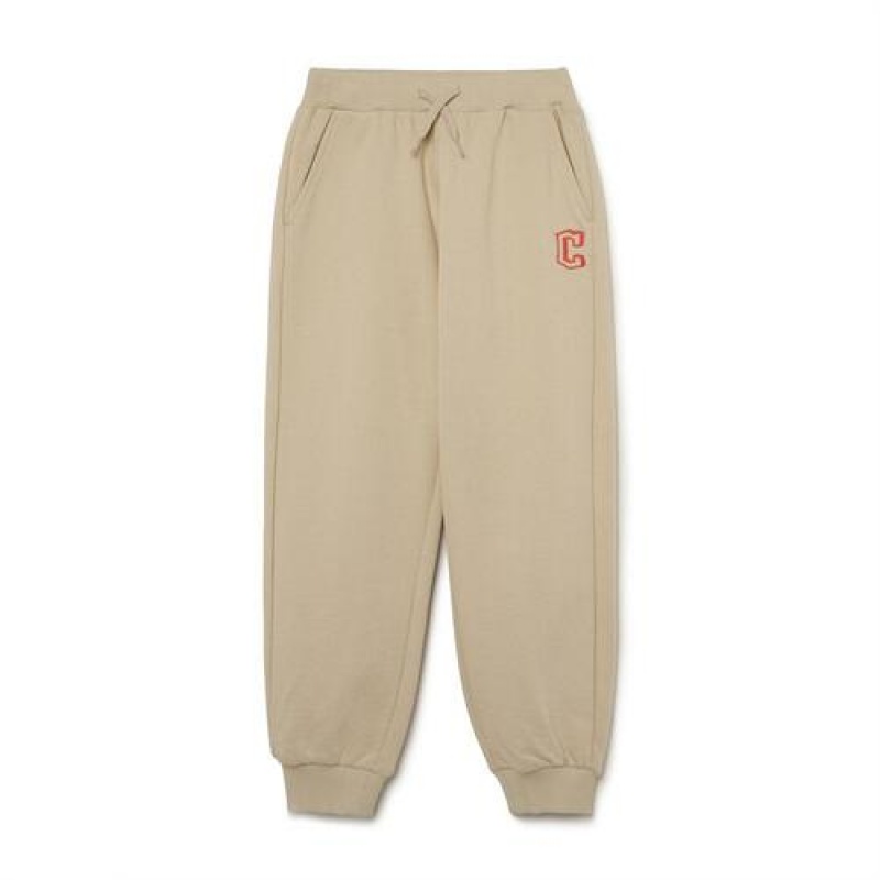 MLB Basic Logo Pants Bottoms Beige | USA_MLB24490