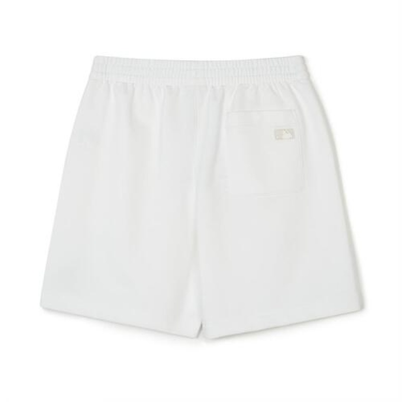 MLB Basic Medium Logo 7in Shorts Bottoms White | USA_MLB25135