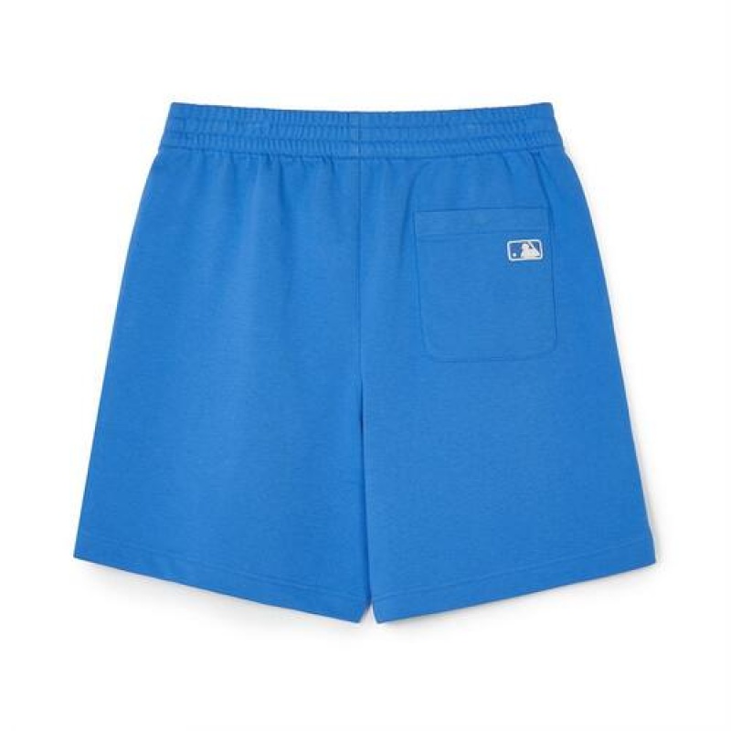 MLB Basic Medium Logo 7in Shorts Bottoms Blue | USA_MLB51197