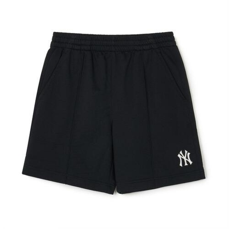 MLB Basic Medium Logo 7in Shorts Bottoms Black | USA_MLB15437