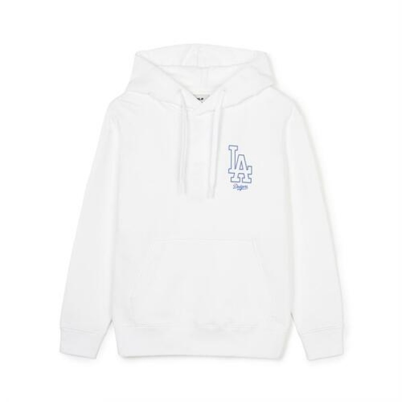 MLB Basic Mega Logo Overfit Hoodie White | USA_MLB52784