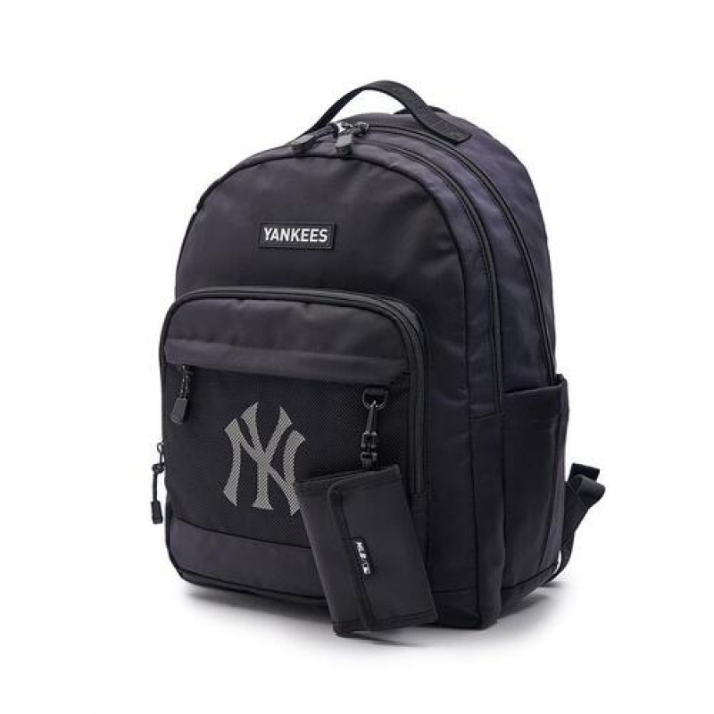 MLB Basic Mesh School Bag Accessories Black | USA_MLB93586