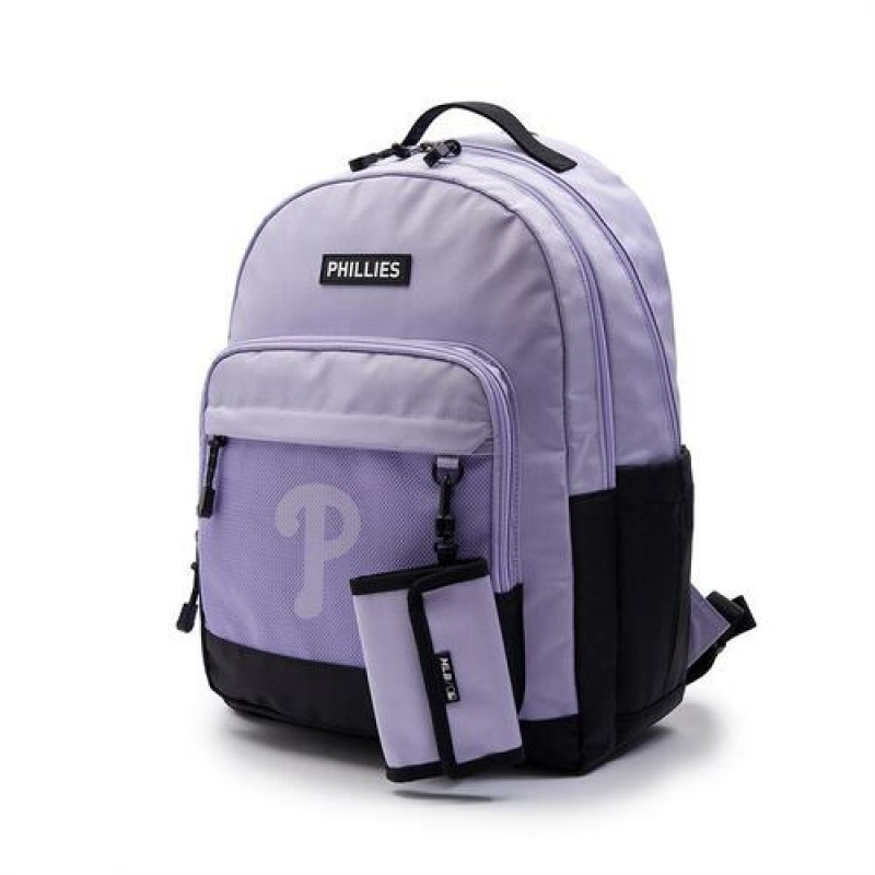 MLB Basic Mesh School Bag Accessories Purple | USA_MLB99624