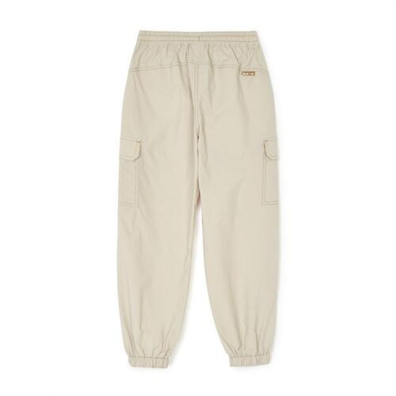 MLB Basic Nylon Jogger Pants Bottoms Beige | USA_MLB81195