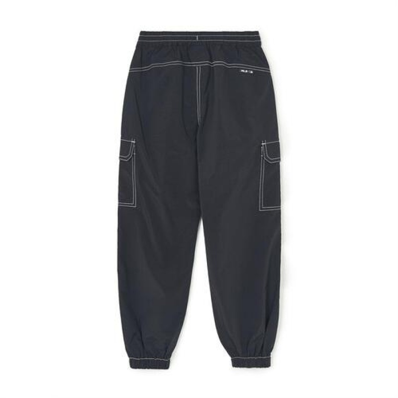 MLB Basic Nylon Jogger Pants Bottoms Black | USA_MLB46831