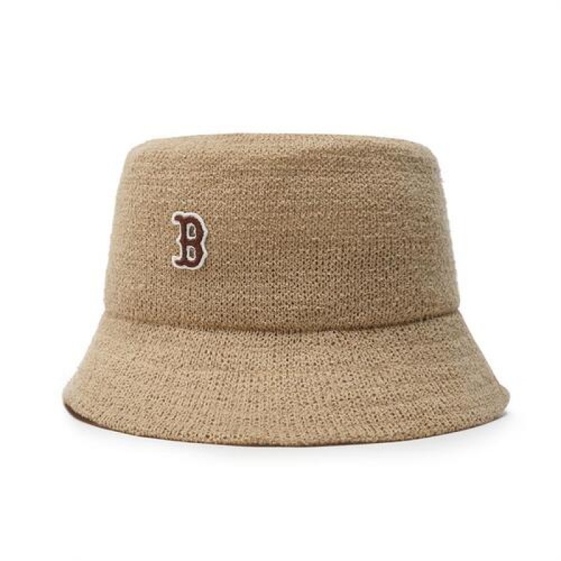 MLB Basic Press Bucket Cap Beige | USA_MLB19489