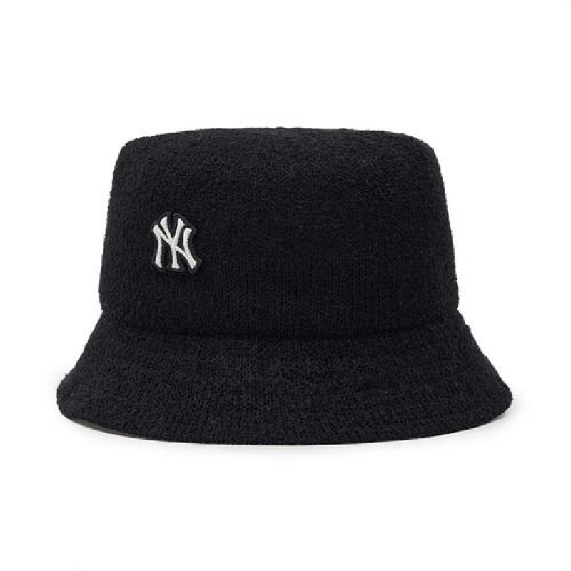 MLB Basic Press Bucket Cap Black | USA_MLB39097