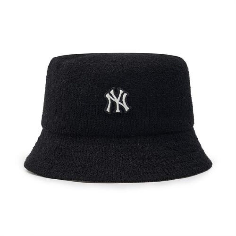 MLB Basic Press Bucket Cap Black | USA_MLB39097