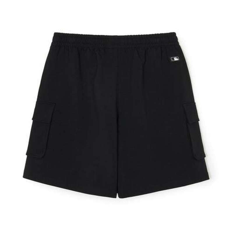 MLB Basic Small Cargo 9in Shorts Bottoms Black | USA_MLB96483