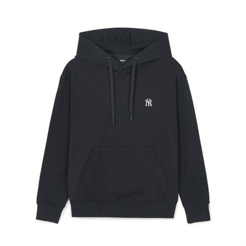 MLB Basic Small Logo Overfit Hoodie Black | USA_MLB80600