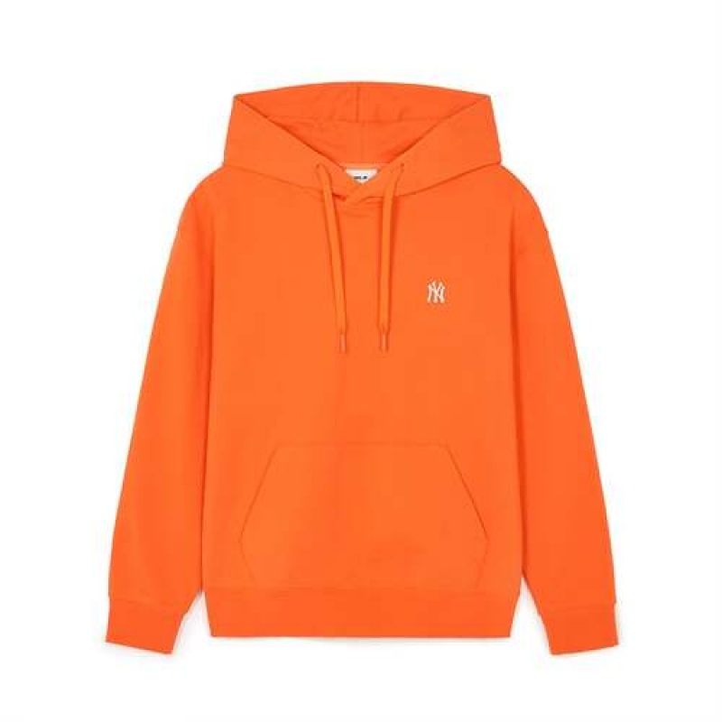 MLB Basic Small Logo Overfit Hoodie Orange | USA_MLB57038