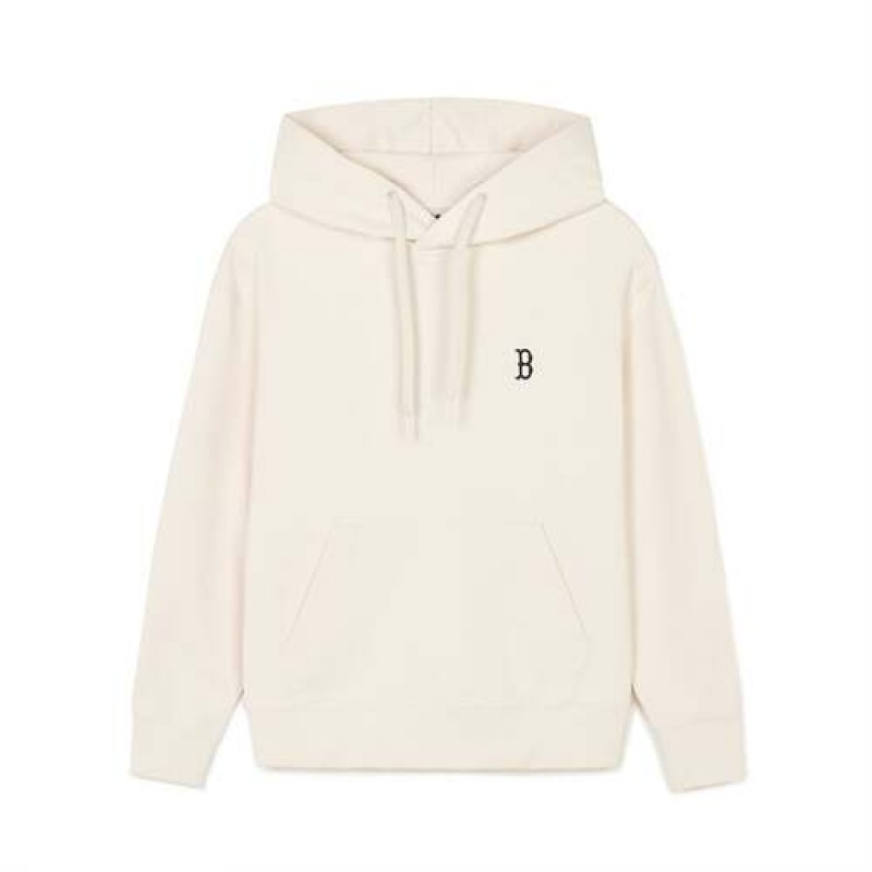 MLB Basic Small Logo Overfit Hoodie White | USA_MLB30569